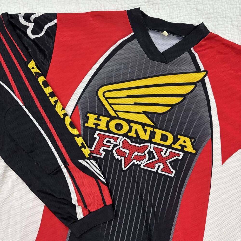 Fox Racing Jersey Large Red Honda Professional Team Issue Racewear Motocross